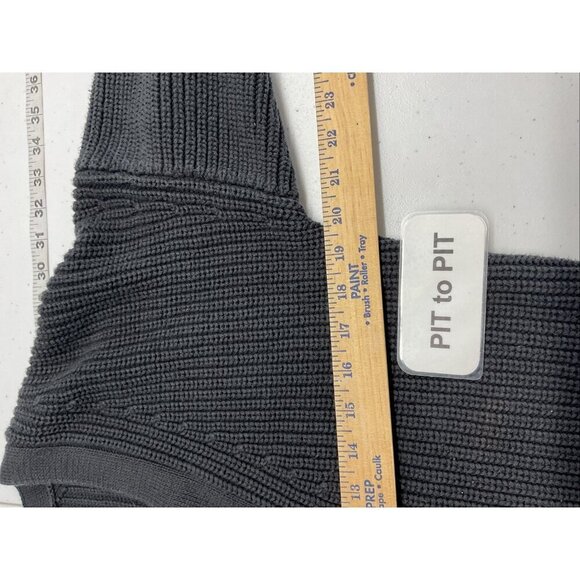 Tradlands Shelter Cardigan Grandpa Sweater dark Gray Womens XXS boxy - Picture 5 of 9